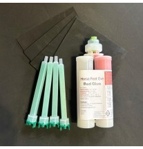 Set of 4 soles 15x15 (5mm) + 1 adhesive cartridge + 4 nozzles